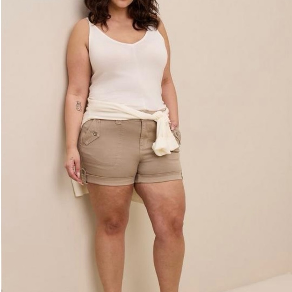 3.5 inch military stretch twill mid-rise short